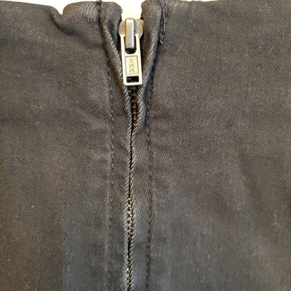 Free People Black Denim Mini Skirt Women‎ Grunge Goth Festival Utility Size 0 - Picture 3 of 7